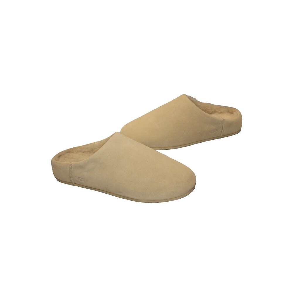 UGG Elea Slip On Clogs Women’s Suede Sheepskin Slippers Yellow SZ 5 NWOB